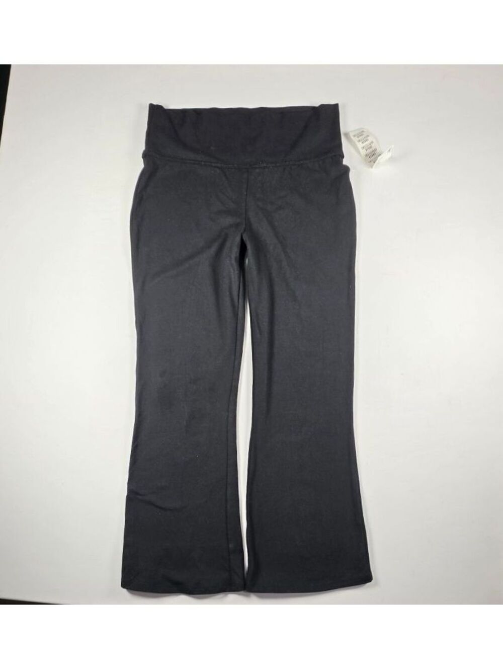 Urban Outfitters Black Foldover Gaucho Yoga Pants Flare Leg Low Rise Y2K XS NWT